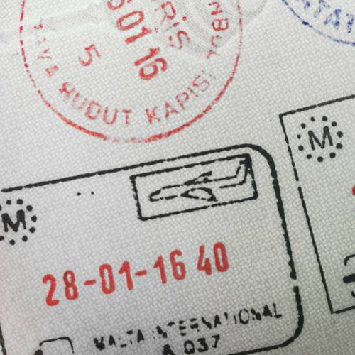 Malta passport stamp