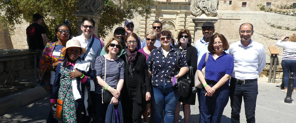 IVETA conference delegates on a tour in Mdina